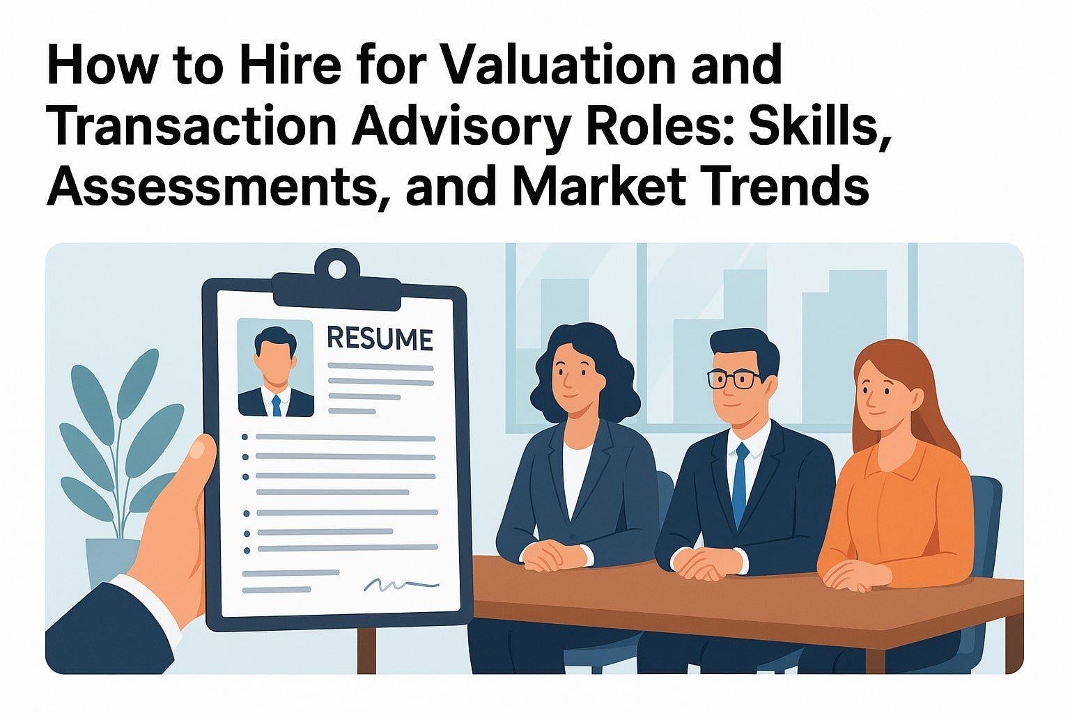 How to Hire for Valuation and Transaction Advisory Roles Skills, Assessments, and Market Trends
